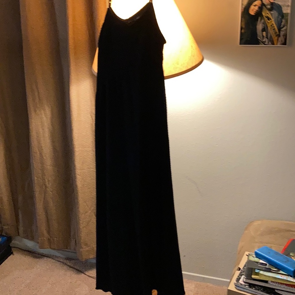 Black floor length sundress